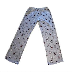 Novelty Dog Print Womens Soft Comfy Lounge Pants SZ L